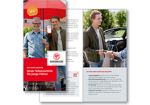 Produkt-Flyer zur Kfz Vario FahrStil