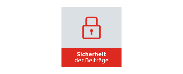 Sicherheit für Beiträge